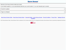 Tablet Screenshot of harveynorman.findnearest.com.au